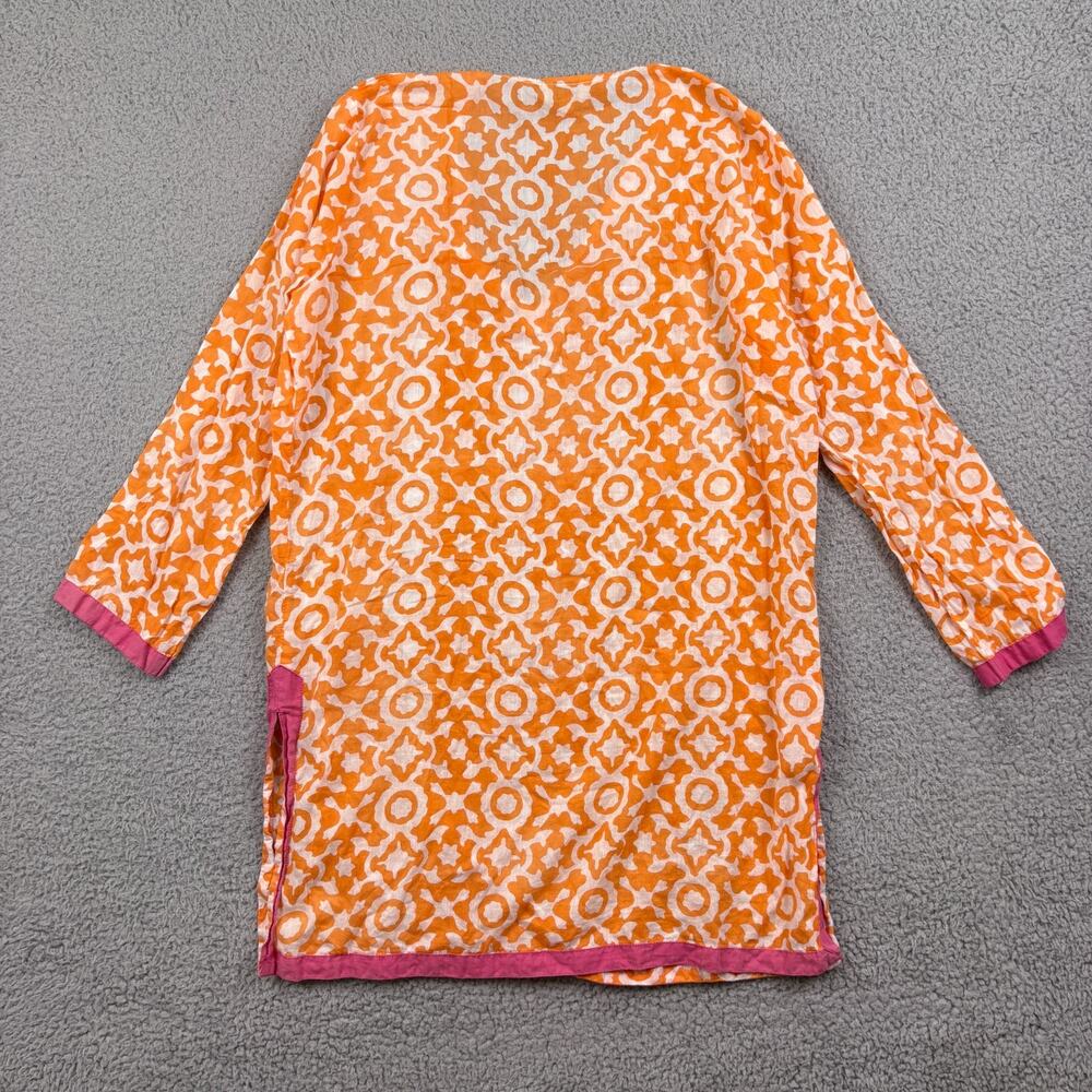 Roberta Roller Rabbit Top Womens Small Shirt Blouse Long Sleeve Tunic Freymann - Picture 2 of 9